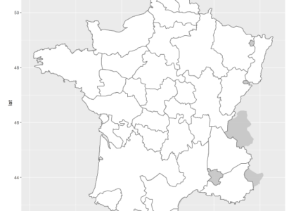 Carte géoréférencée du Royaume de France