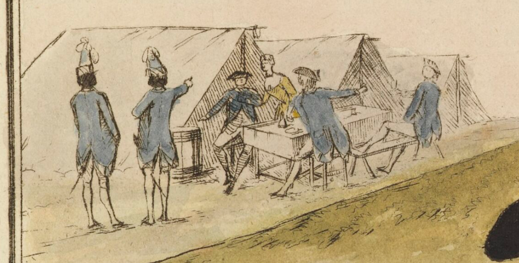 Campement des troupes françaises vers 1785